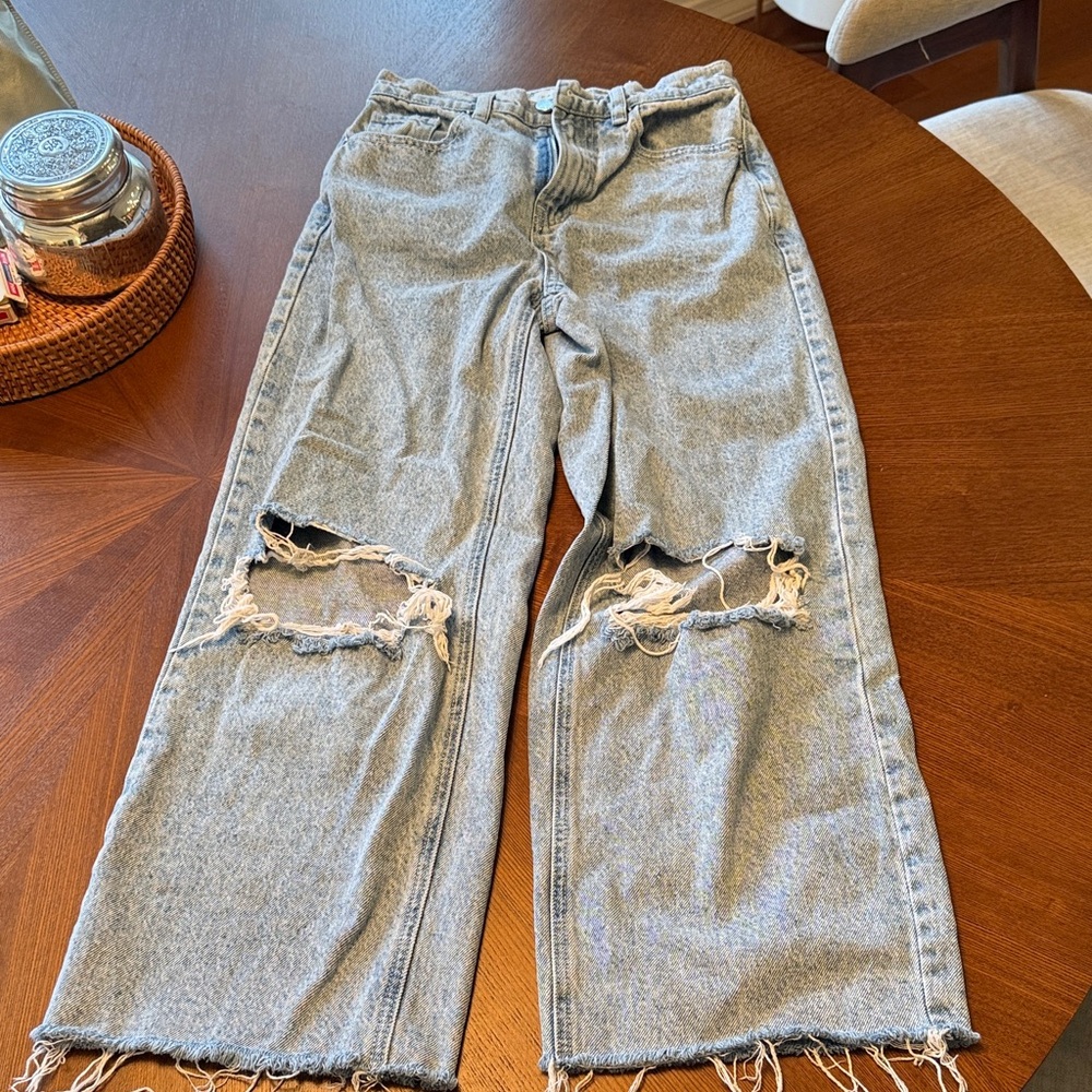Pacsun Crop Wide leg Jean size 24